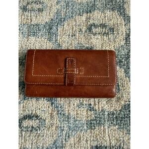 Frye leather trifold organizer wallet in excellent condition